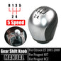 6 speed 5 Speed 2403X3 Gear Shift Only Knob For CITROEN C5 2001-2008 Shifter Handle car parts