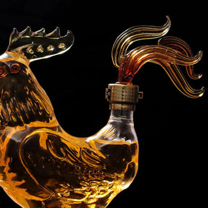 Liquor Decanters Transparent Glass Whisky Decanter for Home Holiday Gifts