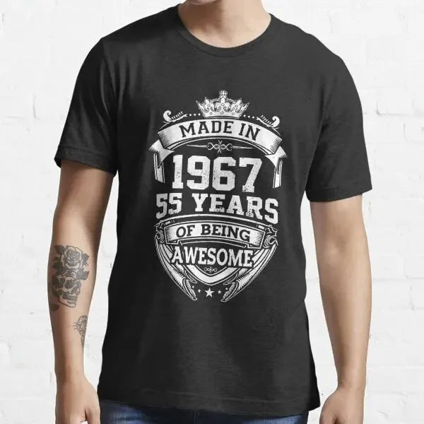 50th Birthday Tee Vintage Legends Born In 1972 50 Years Old T-Shirt Casual Blouse Camiseta Hombre Loose Cool Print Leisure Humor