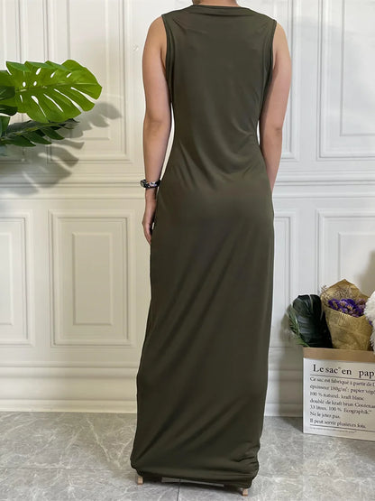 Muslim Woman Dress Abaya For Women Hijab Long Dresses Middle East Dubai Casual Kaftan Islam Clothing Products Without Turkey