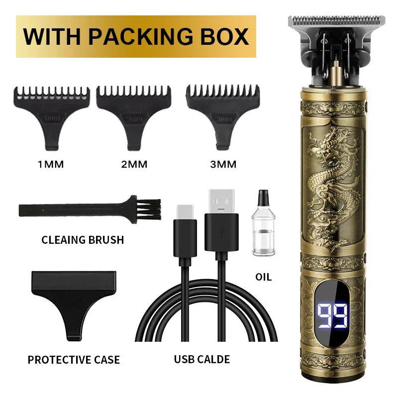 T9 Professional Hair Cutting Machine Wireless Electric Hair Trimmer Digital Display Hair Clipper Men Beard Shaver Barber For Men
