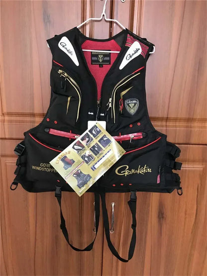 Man Fishing Vest Outdoor Buoyancy Vest for Men Multi-functional Breathable Life Vest Jacket for Drifting Swimming