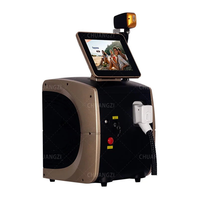 Factory Customized professional diode laser 755nm 808nm 1064nm ice point hair removal beauty machine