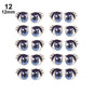 10Pairs Long Eyelashes Cute Love Cartoon Eyes Stickers Anime Figurine Doll Face Organ Paster Clay Decals DIY Doll Accessories