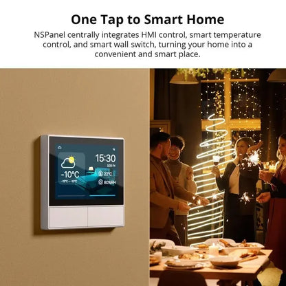 SONOFF NS Panel White Smart Scene Wall Switch EU/ US Wifi Smart Thermostat Display Switch Control Via eWelink Alexa Google Home