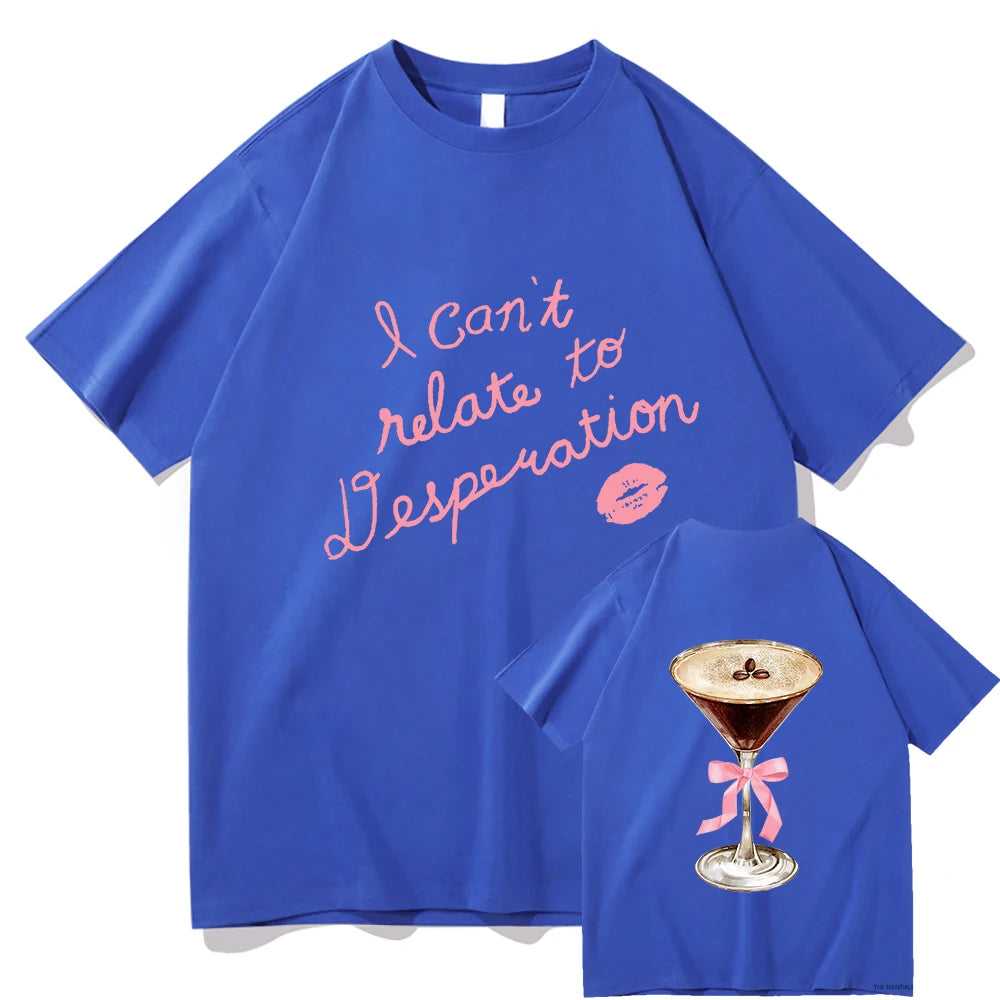 Sabrina Carpenter Can't Relate Espresso T-Shirts 2024 New Album Men/Women Clothing Aesthetic Unisex Streetwear Cotton TShirts