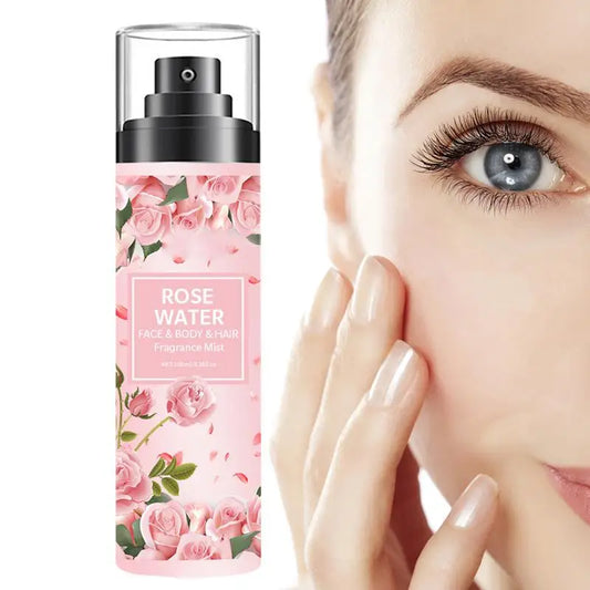 Rose Pure Dew Damask Rose Water Rose Pure Essentiall Oil Organic Rose Petals Essence Hydrating Moisturizing Rose Water Spray