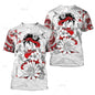 Japanese Harajuku Printed T Shirt For Men Fashion Samurai Mask Graphic T shirts Summer Leisure O-neck Pullover Oversized Topsy2k