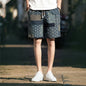 2025 Summer New Boutique Flower Cotton Linen Men's Casual Beach Shorts Men's Comfortable Breathable Leisure Shorts Male XXXXXL