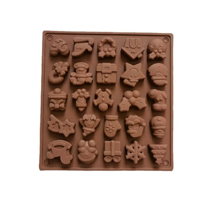 1pc Non-Stick Christmas Chocolate Mold - 25 Cavities for Delicious Xmas Treats Christmas Handicrafts