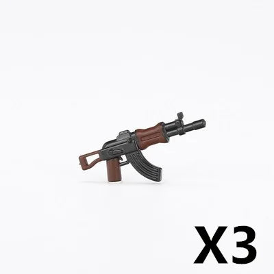 WW2 German Weapon Building Block 98K Two-color Gun US M1911 Soviet RPG Military Soldier Figure Accessories Rifle Pistol Toy C349