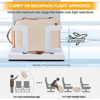 Geestock Airport Backpack Travel Backpack for Easyjet Cabin Bag Laptop Backpack Flight Approved Casual Daypack for Weekender