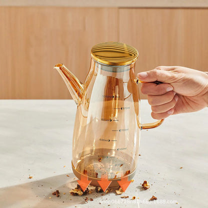 1000ml Oil Bottle Kitchen Glass Oil Pot Large Capacity Leak-Proof Pour Soy Vinegar Tank Oil Dispenser Kitchen Tools