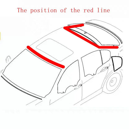 Applicable to BMW E60 E90 320I 325I 520I 523I 525I 528I 530I 540I front and rear windshield rubber strip outer pressure strip
