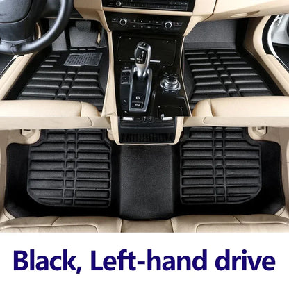 Car Floor Mat For Toyota RAV4 XA30 2006 2007 2008 2009 2010 2011 2012 Leather Pad Foot Carpet Left Hand Driver Cover Accessories
