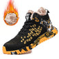 Winter Men Boots Steel Toe Safety Shoes Winter Boots Keep Warm Fur Security Protection Shoes Anti-Smash Thick Plush Work Boots