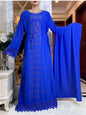 2024 Fashion Diamonds Hollow design Abaya Ramadan Eid Closed Long Abaya Dubai Women Muslim Dress Modest Islamic Clothing