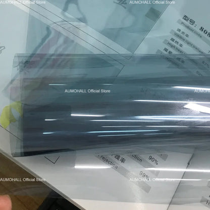 75cmX300cm Nano Ceramics VLT 78% Car Windshield Tinting Foils, UV99% IRR95% Light Blue Solar Front Rear Window Film Tints