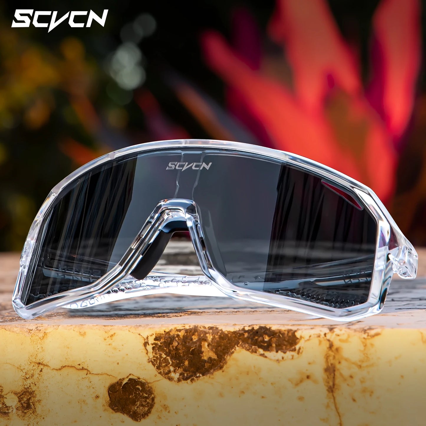SCVCN Cycling Glasses Photochromic Cycling Sunglasses UV400 Bicycle Eyewear Sports MTB Outdoor Bike Goggles Sunglasses Eyepieces