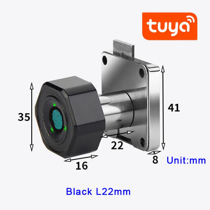 Tuya SmartLife APP Remote Control Smart Fingerprint Drawer Lock