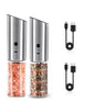 Electric Salt and Pepper Grinder Set USB Rechargeable Eletric Pepper Mill Shakers Automatic Spice Steel Machine Kitchen Tool