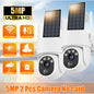 5MP PTZ Solar Power IP WiFi Camera Outdoor IP66 Waterproof 5X Zoom 8000mAh Built-in Battery Surveillance Cam PIR Human Detection