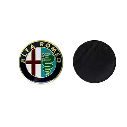 75mm Car Front Hood Rear Emblem Styling for Alfa Romeo Sportiva 156 Stelvio Giulia Giulietta Trunk Badge Sticker Logo Accessorie