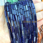 4x13mm Square Natural Stone Light Lavender Chalcedony Loose Spacer Beads for Jewelry Making Diy Bracelet Charms Accessories