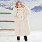 Girl's Fur Coat Medium Long Fur Integrated Coat 2024 Winter New Children's Faux Mink Fur Sweater