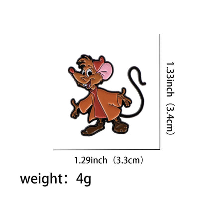 Cartoon Yellow Bear Pig Soft Enamel Pin Children Brooch for Clothes Briefcase Metal Badges Lapel Pins for Backpack Accessories