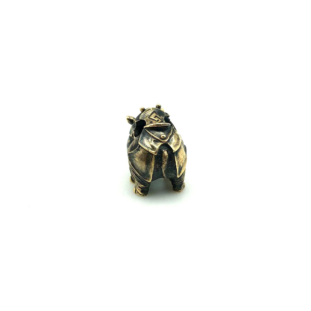 Rhino Knife Paracord Rope Beads Outdoors DIY Tools EDC Brass Personality Lanyard Pendants Knot Necklace Key Rings Accessories
