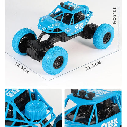 1 Pc 2Channels Children's Remote-Controlled Car Electric Off-Road High-Speed Drift Racing Boy Climbing Car Toy(Without Battery)