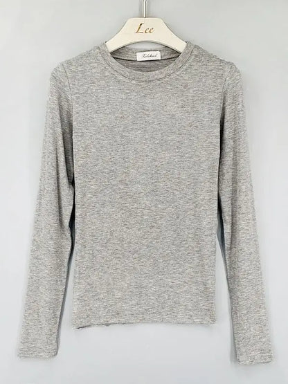 Good Quality T Shirt Korean Style Slim T-shirts 2024 Sexy Tshirts Cotton Long Sleeve Summer Casual Women Tops Tee Shirt Femme