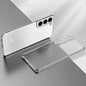Luxury Gold Plating Phone Case For Samsung Galaxy S21 Ultra S20 Plus S22 S 21 20 5g Camera Protect Transparent Silicone Cover