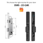 TUYA WIFI Waterproof Smart Door Lock Fingerprint APP Password RFID Card Keyless Digital Electronic Lock Aluminum/Glass Sliding