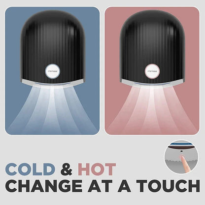 interhasa! New Automatic Hand Dryer Hot Cold High Speed Wind Wall Induction Hand Dryers 1200W for Commercial Bathroom Toilet