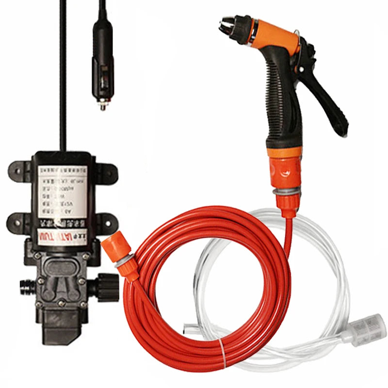 12V Portable Car Washer Gun Pump High Pressure Spray Washing Machine Car cleaning Kit For Car Wash Auto Care Electric Device