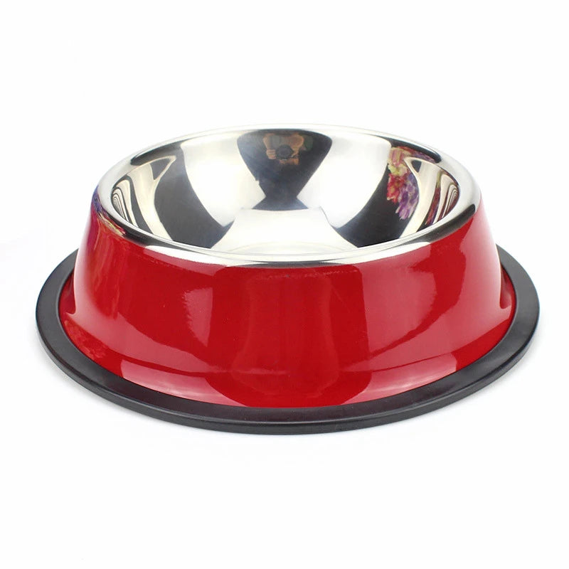 200-1600ml Stainless Steel Dogs Bowl Cats Non Slip Food Drinking Water Eating Container Dish Puppy Kitten Feeder Pet Supplies