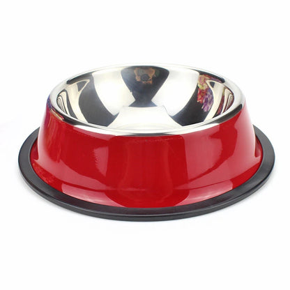200-1600ml Stainless Steel Dogs Bowl Cats Non Slip Food Drinking Water Eating Container Dish Puppy Kitten Feeder Pet Supplies