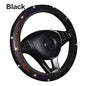 Rhinestone Crystal Car Steering Wheel Cover, PU Leather, Fits Car Accessories and Car Styling, Enhances Luxury and Comfort
