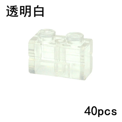 DIY Wall Bricks 1x4 1x3 1x2 Dots Thick Building Block Educational Creative House Contruction Toys Compatible With 15533 For Kids