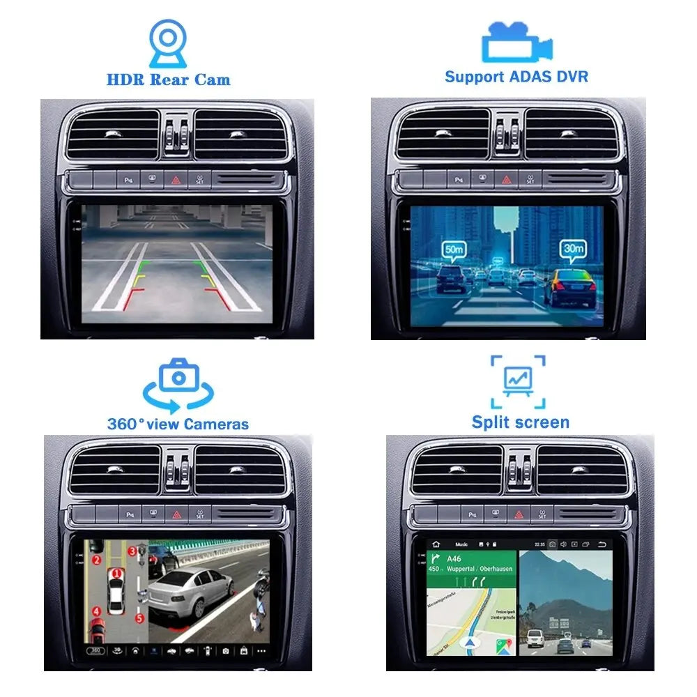 Android 14 Car Radio Carplay For VW Volkswagen Skoda Octavia Golf 5 6 Touran Passat B6 Polo Jetta CarPlay Auto Navigation Stereo