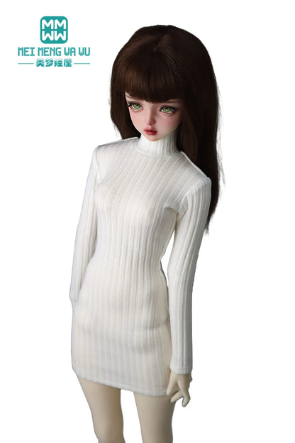 BJD Doll Clothes 60cm 1/3 SD DD Ball joint doll accessories Stylish turtleneck sweater dress girl gift