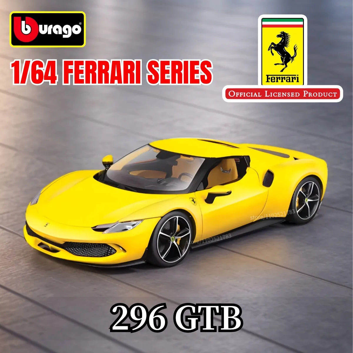 Bburago 1:64 Ferrari 488 Pista Replica Car Model Scale F40 F50 458 296 GTB Enzo Diecast Traffic Miniature Art Figure Kid Boy Toy