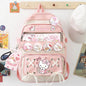 Anime Kuromi Cinnamoroll Melody Backpack Students Book School Bag Kawaii Girls Laptop With Badages