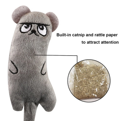 Newest Hot Cat Toys Funny Interactive Plush Cat Toy Mini Teeth Grinding Catnip Toys Kitten Chewing Squeaky Toy Pets Accessories
