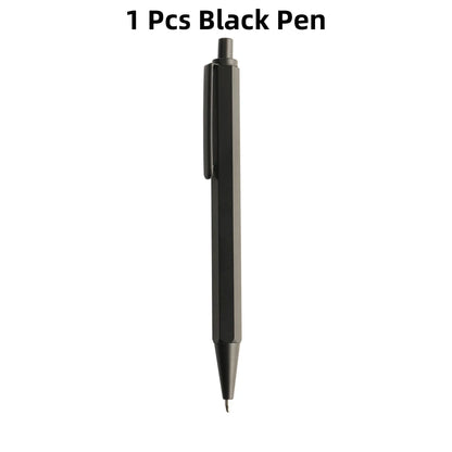 Metal Ballpoint Pens Automatic Ballpoint Pen Refill Black Blue Ink For School Office Stationery Supplies Writing 0.7mm