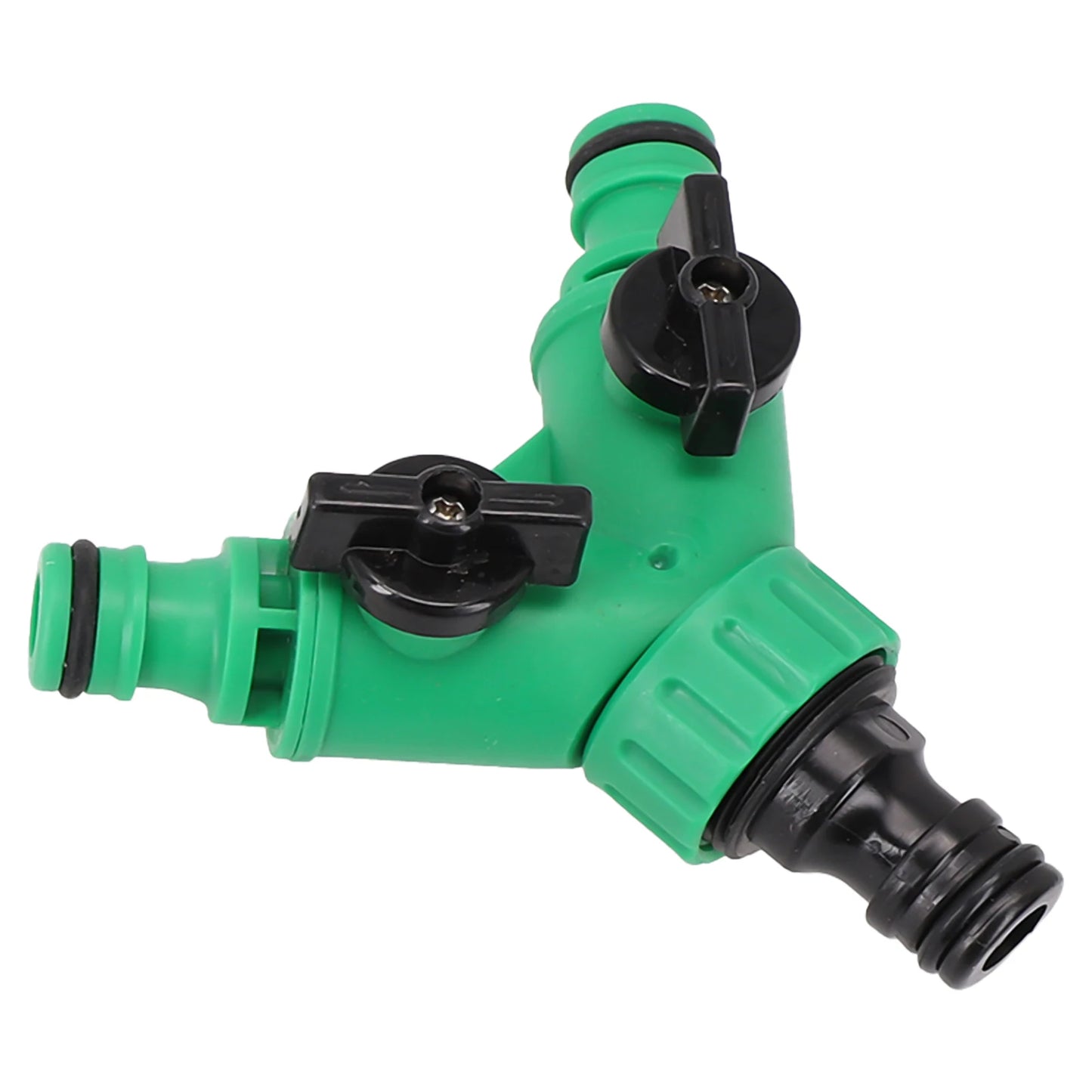 2 Way  Garden Water Pipe Connectors Plastic valve with switch Pipe Adapter Y Shape Hose Splitter out water distribution valve