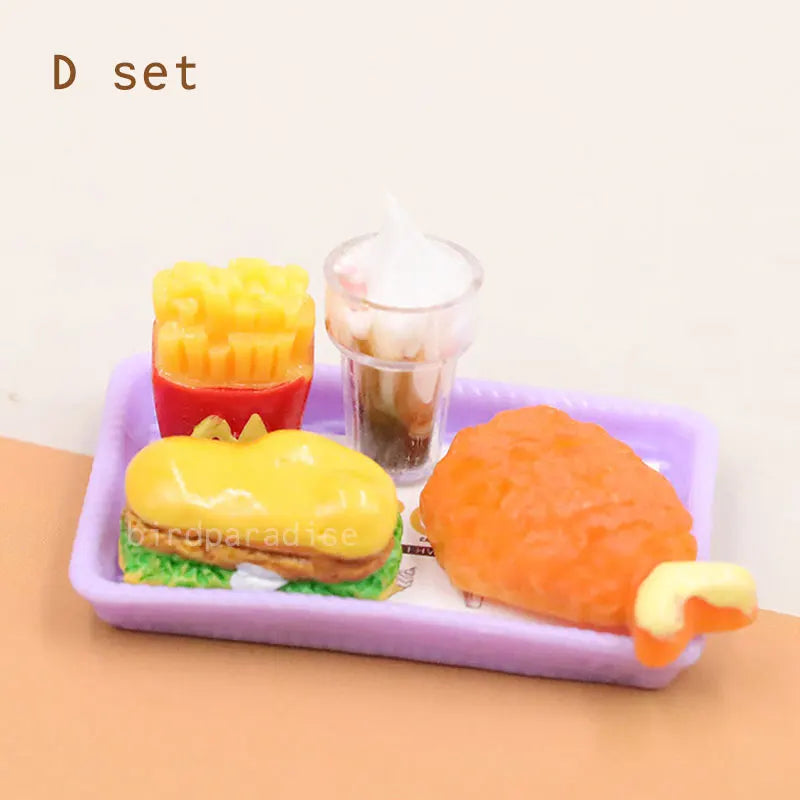 1/6 Miniatrue Dolls Food Mini Chocolate Cookies Boxs Potato Chips Model Toys Pretend Play for Bjd Dollhouse Scence Accessories