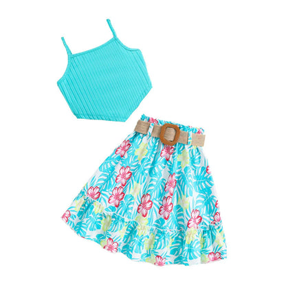Thanksgiving Clothes for Girls 2024 Summer Girls' Clothing New Children's Clothing For 8 12 Years Old Top Printed Teens Outfits